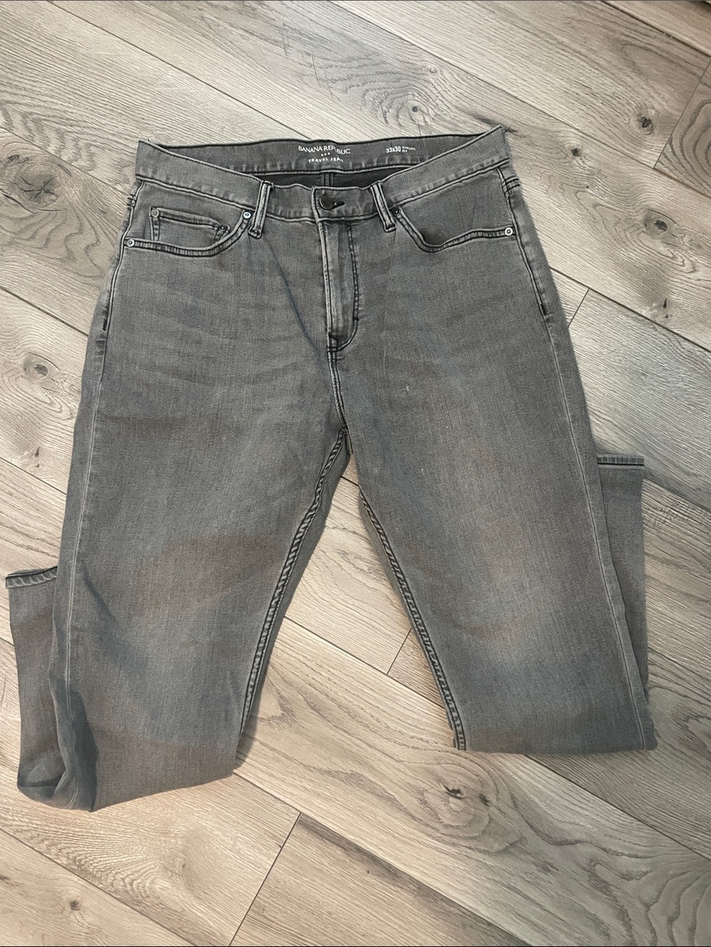 Banana Republic Men's Travel Jean Gray